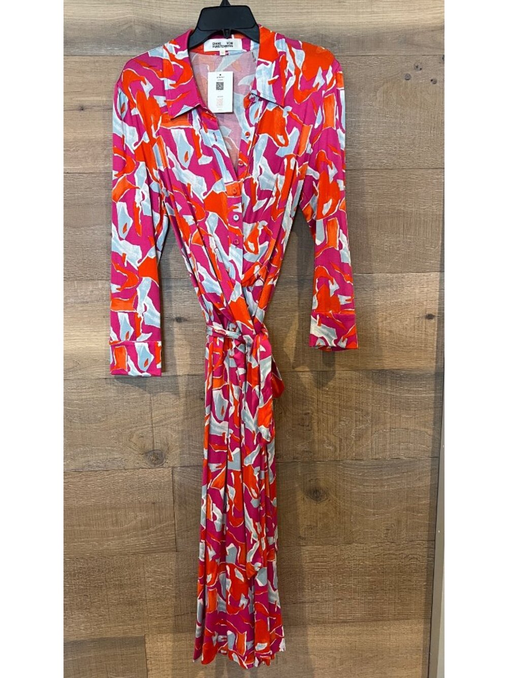 Diane von Furstenberg Sana Two pink wrap Dress size L - Picture 4 of 10